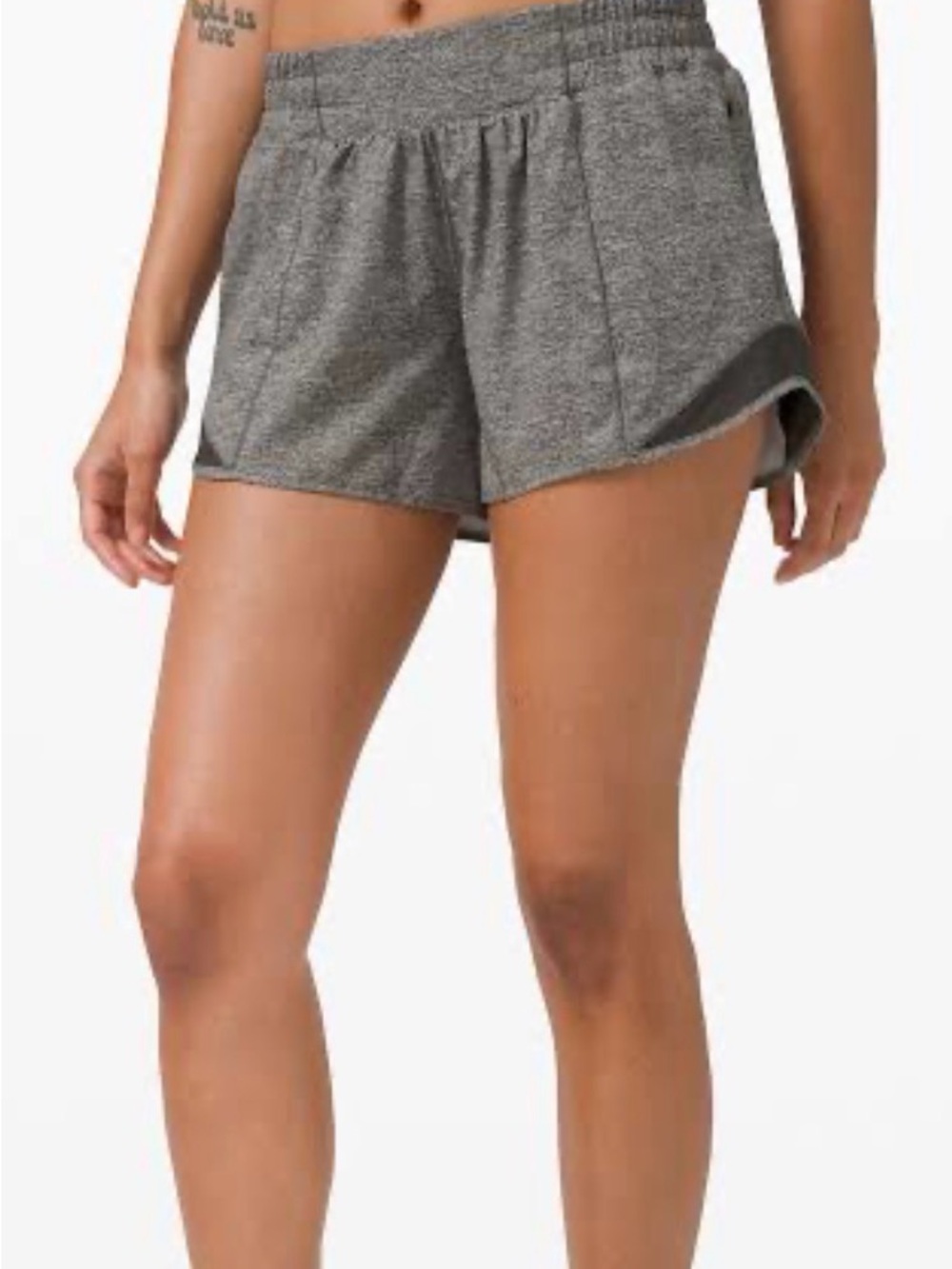 lululemon athletica Heather Gray hotty hot Shorts